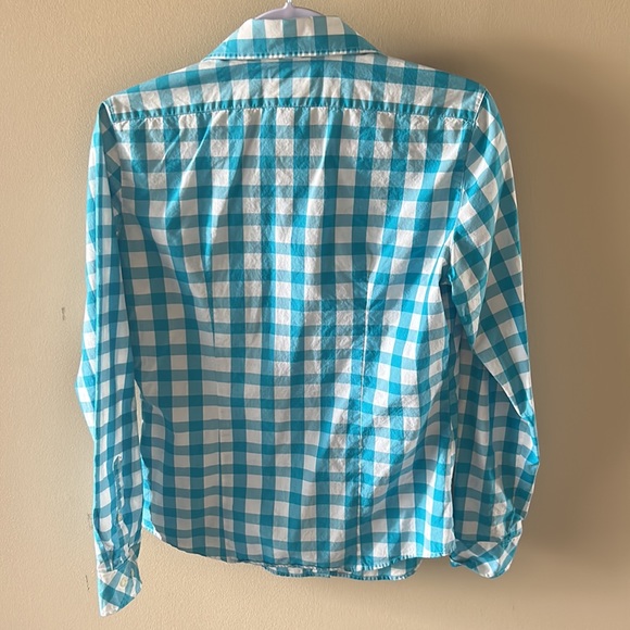 Lilly Pulitzer excellent condition checked blouse small - Picture 4 of 5